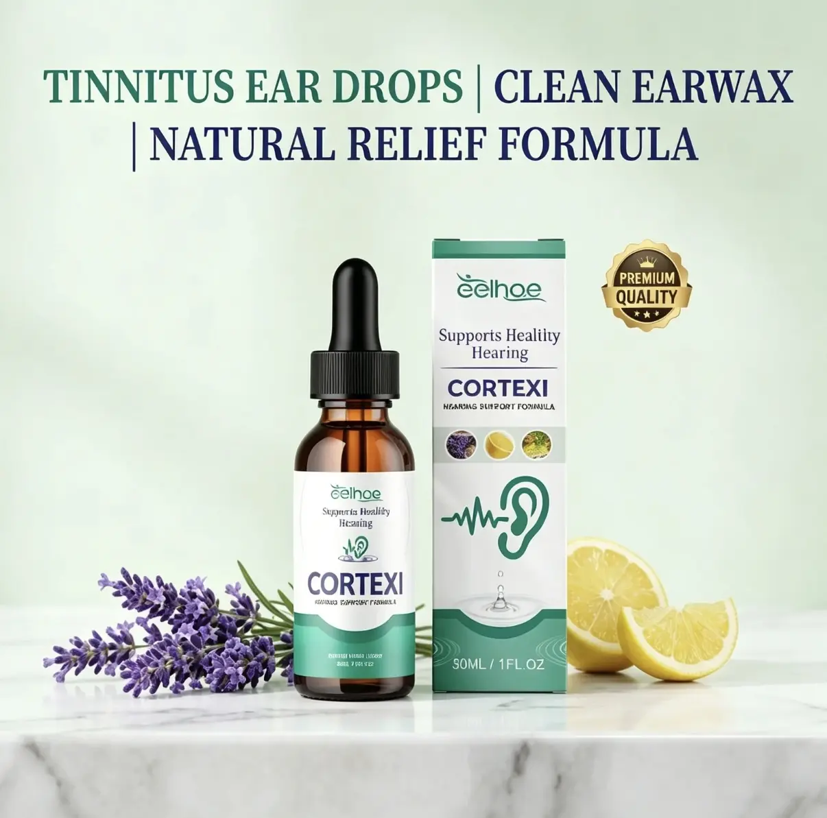 EELHOE Ear Drops, Daily Ear Care Liquid for Earwax Cleaning & External Ear Hygiene