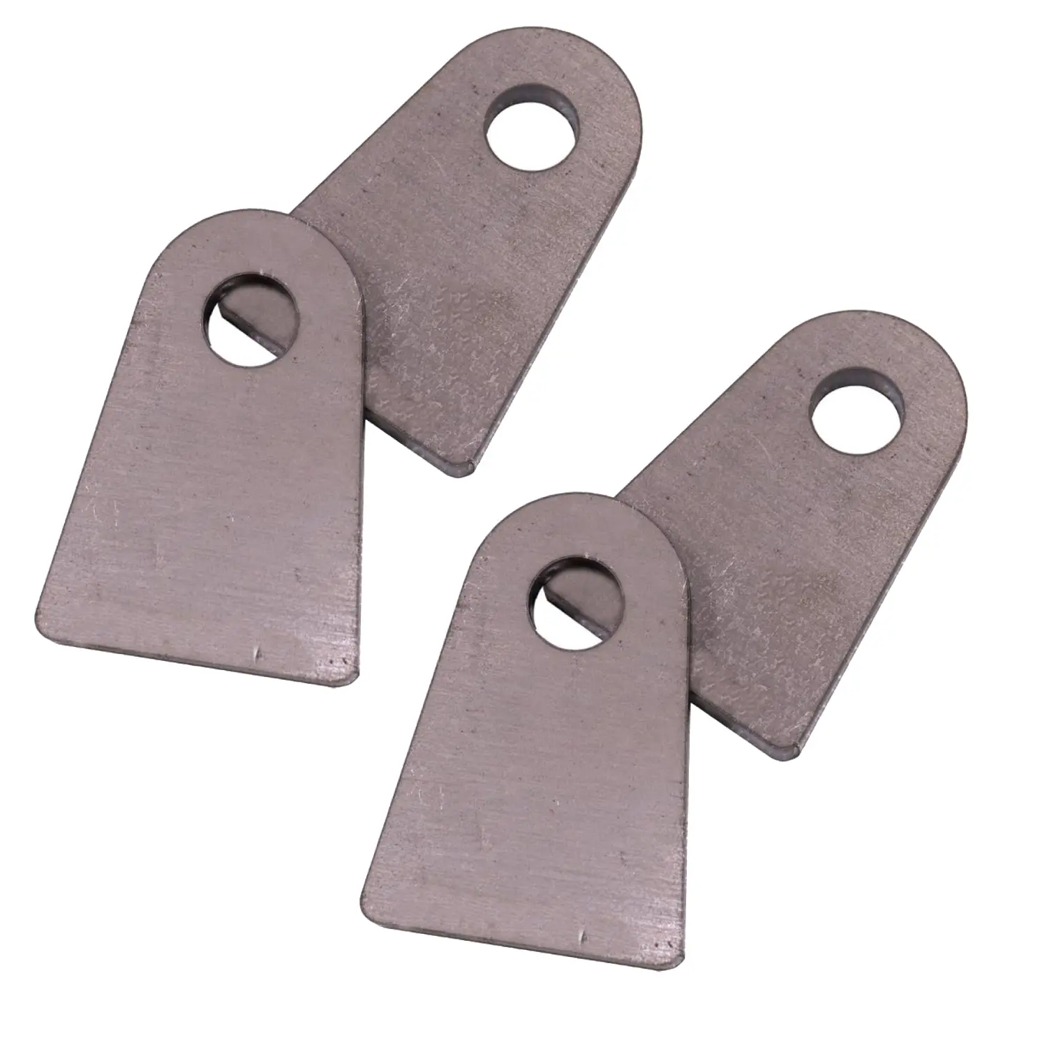 TORQUE 4PCS of Universal Weld-on Shock Tab - Flat Bottom Mount, 1-3/4" Width, 2-1/2" Height, 1/2" Bolt Hole, 1/4" Thick Steel Mounting Bracket (TR1134)