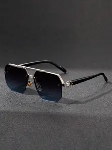 Double Bridge Fashion Driver Glasses for Cycling Driving Daily Wear, Stylish Half Frame Eyewear for Outdoor Activities