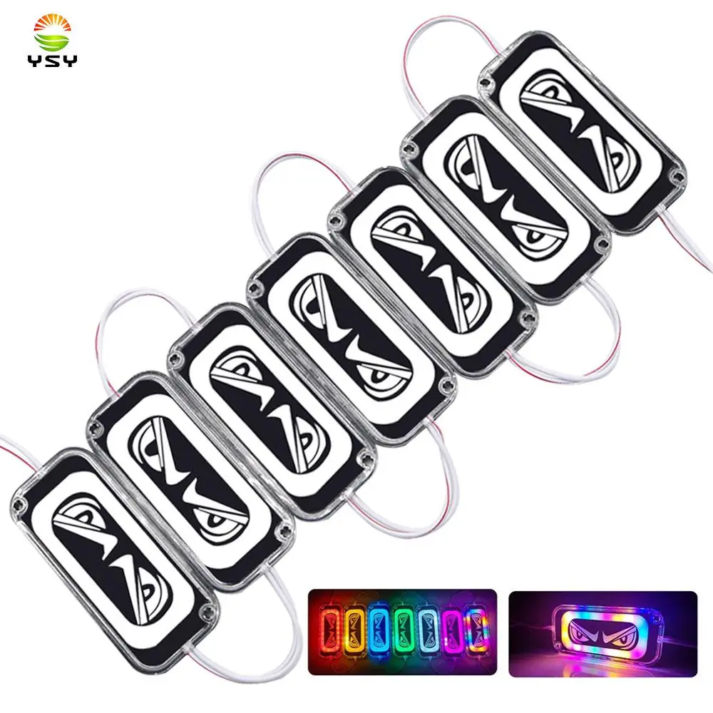 1pcs RGB Led Evil Eye Module Demon Eye Strobe Warning Light Flashing Emergency Lamp