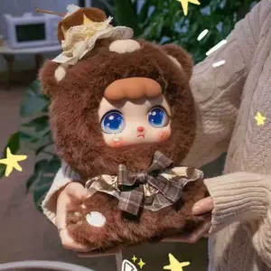 QIQI-Kebidou 400% Rice Jar Mystery Boxes Bag Pendant Bunny Plush Dolls Soft Collectibles （Hidden Style 1/15）