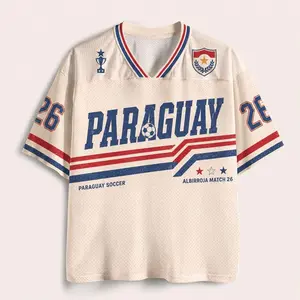 Paraguay Soccer Jersey, Retro Albirroja Shirt, Paraguayan Football Fan Gift