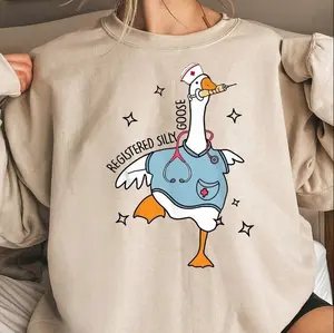 Nurse Silly Goose Sweatshirt, Nursing Student Shirt, Nurse Shirt, Nurse Gift, Nurse Appreciation Shirt, Pediatric Nurse Tshirt, Hoodie and Sweatshirt