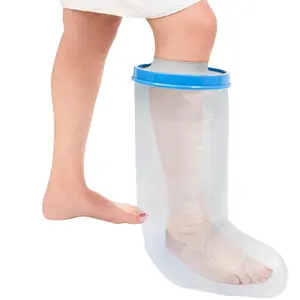 100% Waterproof Leg Cast Cover for Shower – Reusable Watertight Foot Protector with Anti-Slip Bottom – Comfortable, Easy to Use