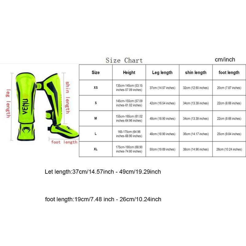 Thick Boxing Leg Guards Full Size XS S M L Xl, Men Women Training Shin Instep Protector, Gym Martial Arts Taekwondo Muay Thai boxing shin guards, Boxing Equipment