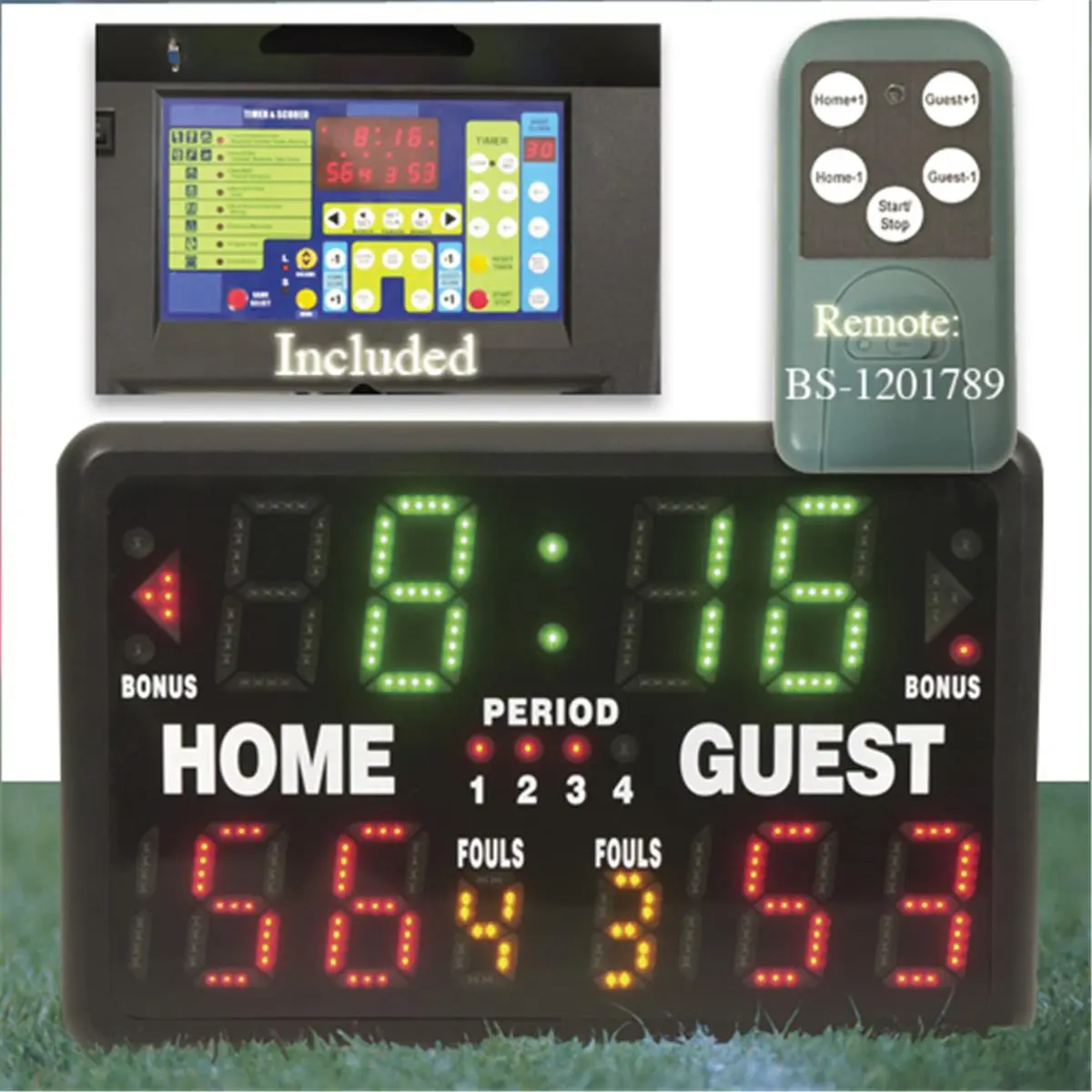 212 MAIN Replacement Remote for SK999 & SK2229R Tabletop Scoreboards, Lightweight Coaches' Device to Control Score and Clock, Sports, Remote Device, Finest Material
