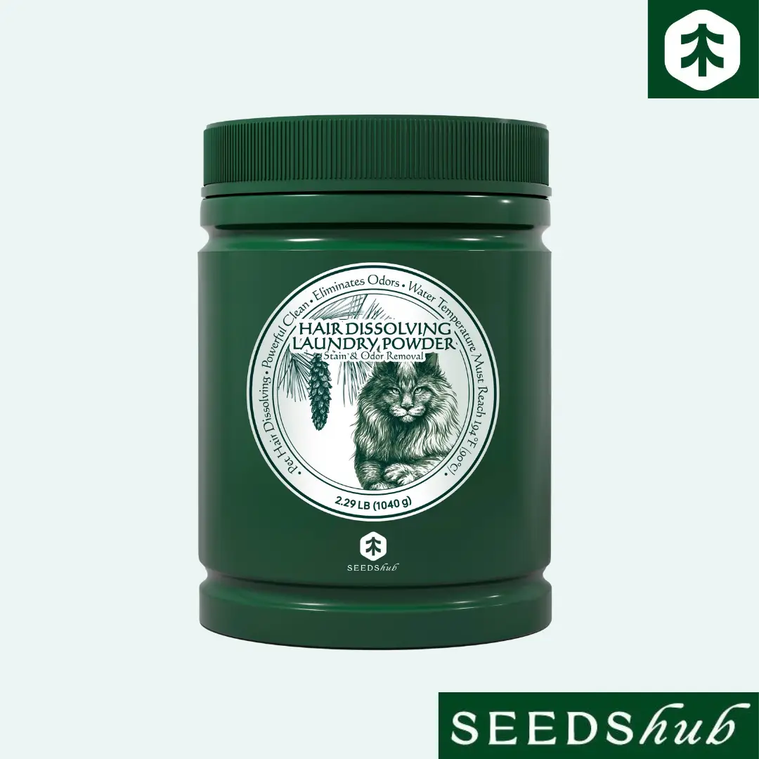 Seedshub Hair Dissolving Laundry Powder - Hair/ Pet Hair Removal, Laundry Detergent, Stain Remover, for dog and cat hair, Pet Onwer Essential Care, fo