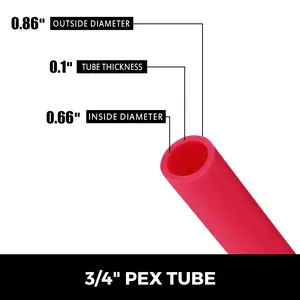 VEVOR 3/4" 300FT Pex Tubing Pipe for Radiant Floor Heat Leak-Proof