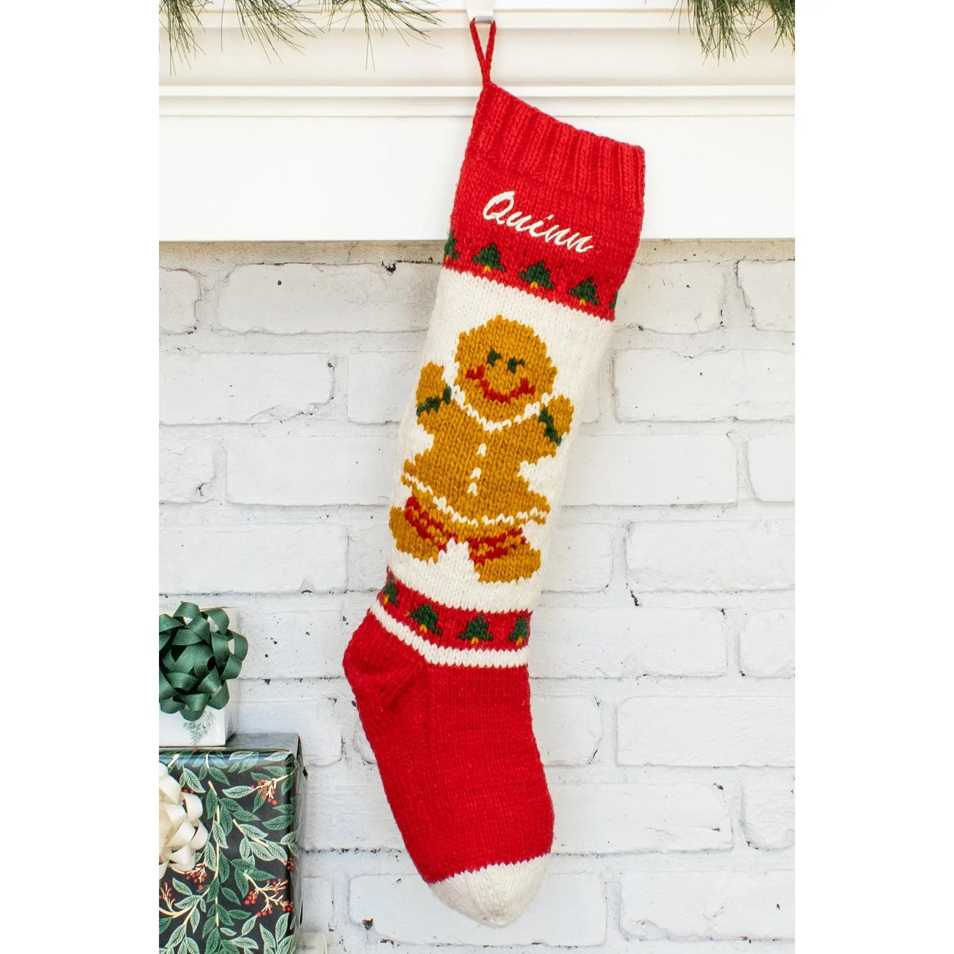 Gingerbread Girl  Christmas Stocking