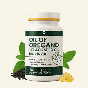 Oil of Oregano – Carvacrol-Rich Immune Support with Black Seed, Moringa & Ginger | 60 Softgels