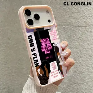 Magnetic Phone case for iPhone 17 15 16 14 Pro Max 13 12 11 Plus Air GOD'S PLAN Pattern Non-Yellowing Shockproof Soft Silicone Transparent Acrylic Cover Supports Wireless Charging