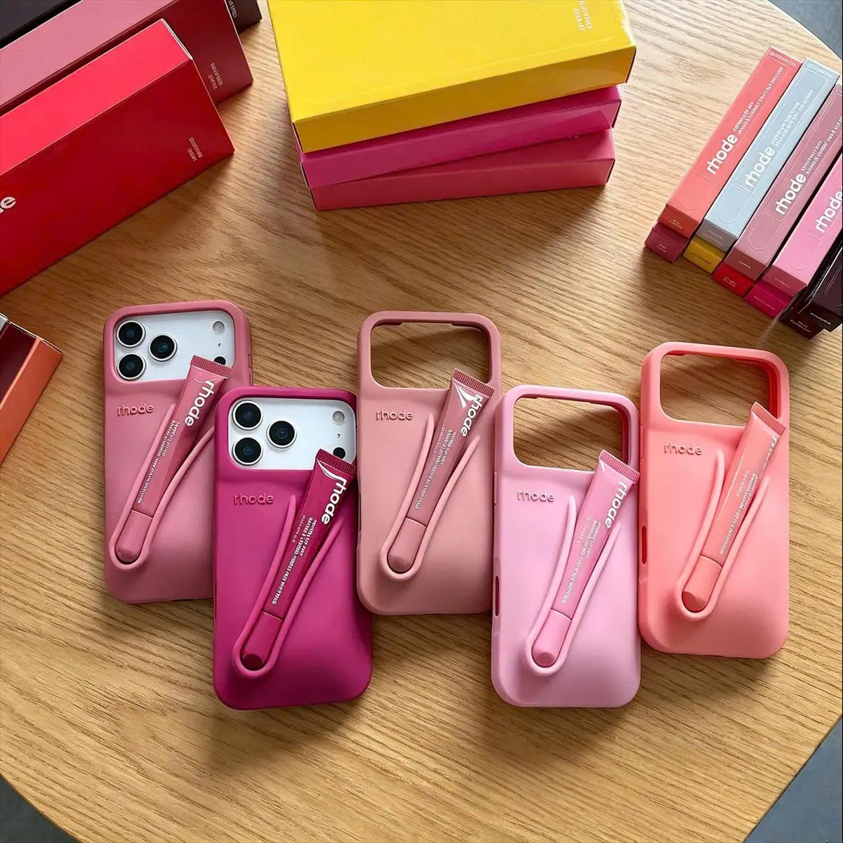 Makeup Lip Gloss Phone Case for iPhone 17 16 15 14 13 12 11 Pro Max Plus Silicone Cover