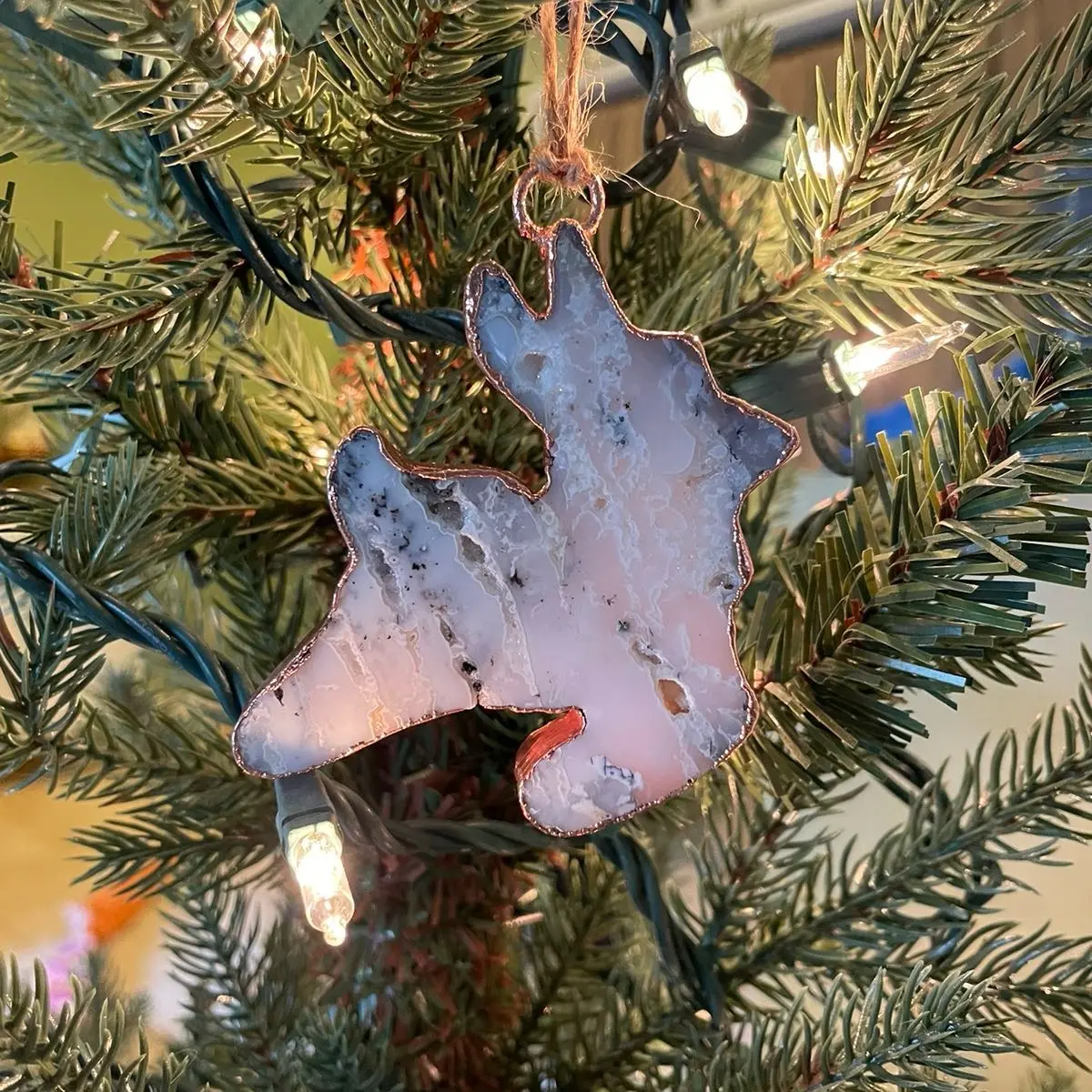 Crystal Christmas Ornament, XMAS Ornament, Reindeer Ornament, Crystal Tree Ornament, unique Xmas Ornament, Reindeer Decor