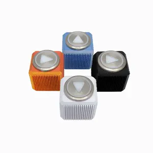 Elevator Button Clicker Cube – 3D Printed Metal Push Fidget Toy | Satisfying Click Desk Toy | Focus Stress Relief Nuttie Prints Set of 6
