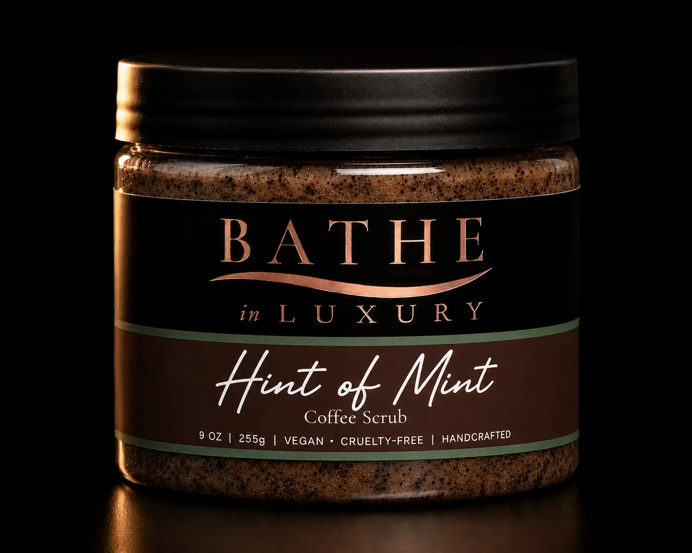 Organic Mint-Scented Sugar Grape Body Scrub - Nourishing, Hydrating Botanical Exfoliating Polish with Crambe Abyssinica Seed Oil, Coffee Scrub for Bath & Body Care