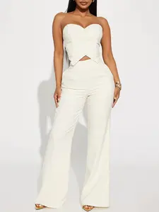 Amelia Two Piece Pant Suit - Cream