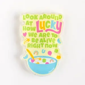 Look Around How Lucky We Are Hamilton Inspired Cereal Magnet