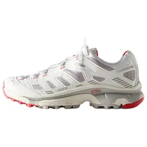 KITH x Salomon XT-4K Low-Top Comfortable Unisex Casual Urban Commuter Running Shoes in White-Gray Trending Shoes, House White Official Shoes to Get / Maison Mihara