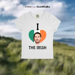 I love The Irish Hozier Patrick's day Baby Tee, St Patricks Day Baby Tee, 90s Style Tee,St. Patrick's Day shirt, Luck of Irish Shirt