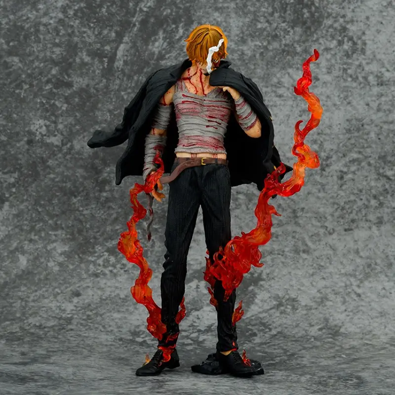 Anime Figure: Sanji (Battle-Damaged/Blood-Stained Version) – Bandaged Model/Display Toy