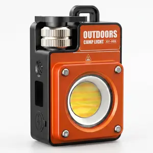 3500 Lumens Portable LED Camping Lantern, Rechargeable Flashlight with Smart Digital Screen, 15H Long Runtime, Rugged Alloy Body, Waterproof Emergency Light for Power Outages, Camping, Hiking