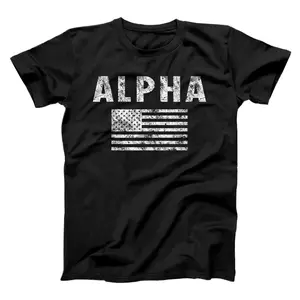Original Alpha gift Shirt Proud American Flag ALPHA Gym  T-Shirt, Sweatshirt, Hoodie