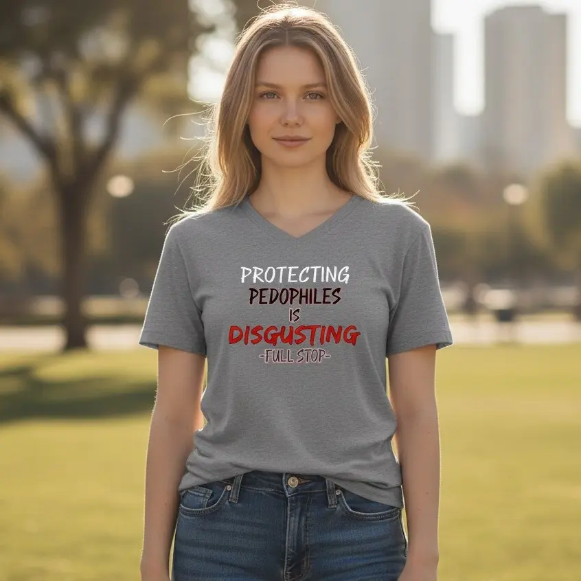 Protecting Predators Is Disgusting Shirt – Full Stop Statement Tee