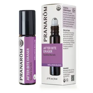 Pranarom After Bite Eraser Roller Essential Oil Wellness Blend – Bio | Organic Cooling Aromatherapy Roll-On for Outdoor Comfort