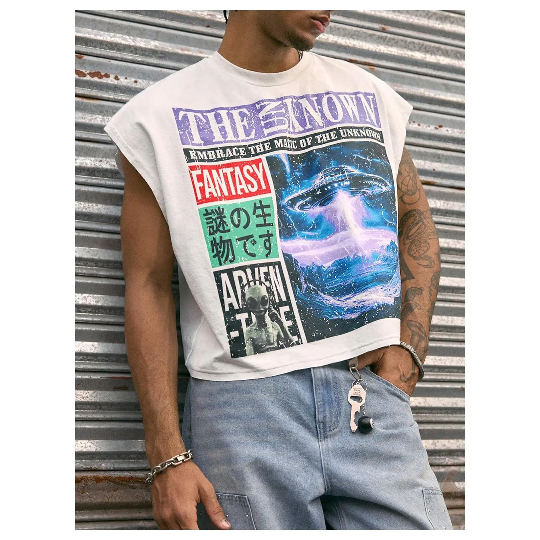 Men's Round Crew Neck Number Graphic Short Cap Sleeve Comfy Baggy Cargo T-Shirt - Casual Mensfashion Streetwear Clothing with Breathable Fabric for Summer Workout