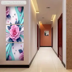 1 piece 2D flat design freely cut wall sticker 50x160 cm Romantic Rose Wall Sticker Self-adhesive wall stickers for decoration, suitable for refrigerators, cabinets and wardrobes, modern kitchen hom