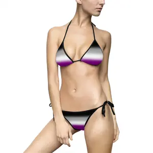 Asexual Pride Ombre String Bikini