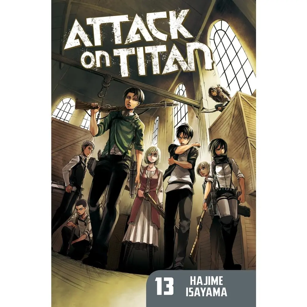 Like New Attack on Titan 13 Manga by Hajime Isayama - 2014 Kodansha Used Copy, Softcover, English, 192 Pages, 0.45lb, Focus on 10 to 20m Tall Titans & 100-Meter-High Walls
