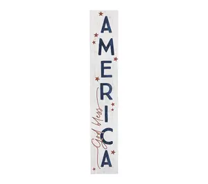 Sincere Surroundings 47" God Bless America Porch Board