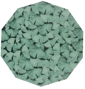 Placemat Green & White Leaf