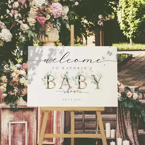 Baby Shower Welcome Sign Baby Shower Banner Outdoor Yard Sign Baby Shower Decorations Baby Shower Themes For Girls And Boys  Eve