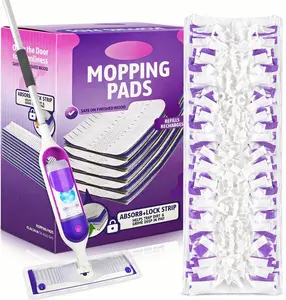 Disposable Mop Pads Refills – Wet & Dry Multi-Surface Floor Cleaning Pads, Strong Absorbent Replacement