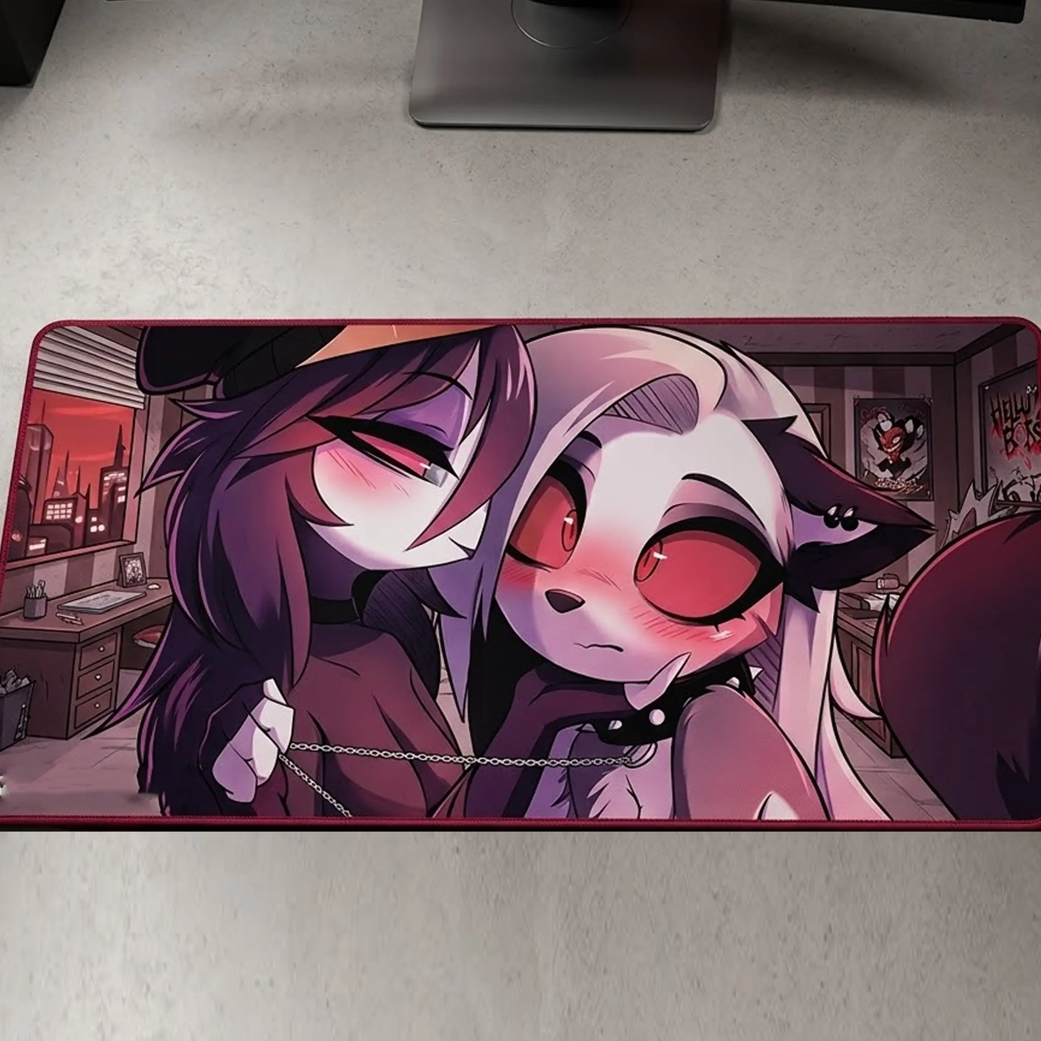 [FASTSHIPPING] Loona Helluva Boss Waifu Playmat, Large Gaming MousePad Desk Mat – EXTRALARGE