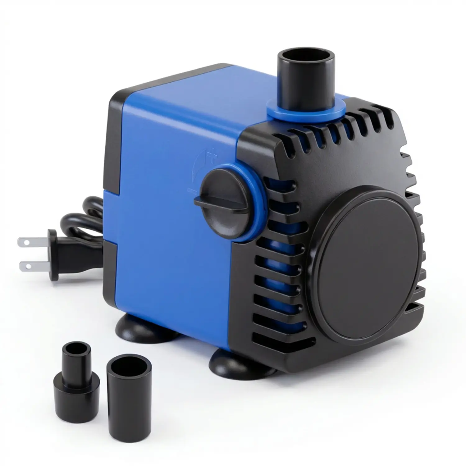 Aqua Dream Aquarium Filter Pump - 160 GPH Adjustable Flow Submersible Pump, 12W Power, 1/4" & 1/2" Adapters, 6 ft. Non-Polarized Plug, Easy-Clean Design for Fish Tank Siphon & Hydroponic Garden Use, Certified Safety Fish Tank Accessories