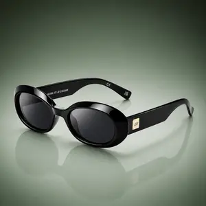 Women's 90s Viral Oval Sunglasses, Y2K Retro Face-Slimming Shades with UV400 Protection (Party Gift), Women's Sunglassesl,ala gift for sister
