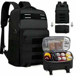 Large Capacity Lunch Backpack Insulated Cooler Picnic Bag Removable Lunch Backpack Multifunctional Travel Bag Laptop Backpack