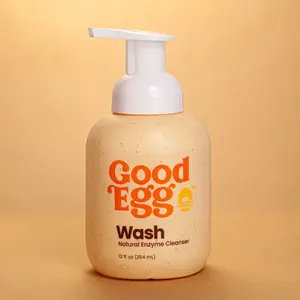GoodEgg Wash Natural Enzyme Cleanser 12 fl oz (354 ml) for Household Use with Pump Dispensing