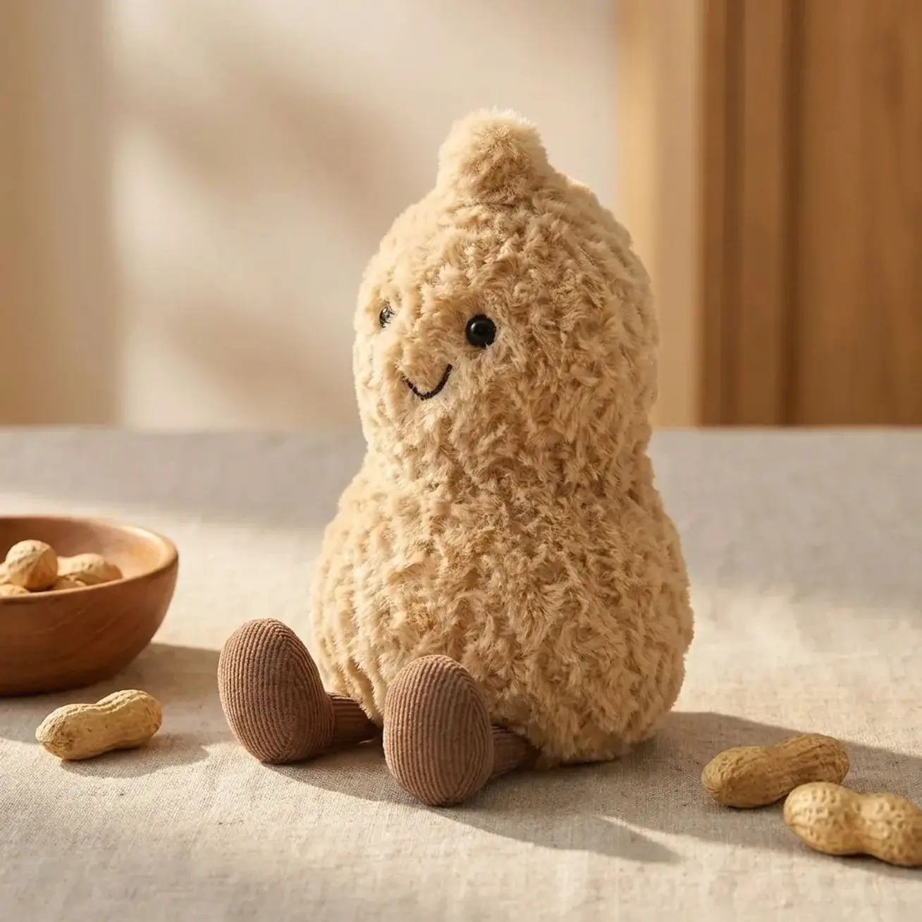 Jellycat Little Peanut Buddy Plush Cute Nut Character Soft Desk Companion Gift for All Ages