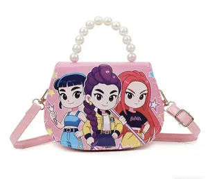 Singing Girls Group Mini Messenger Bag, Artsy Bag, Cute Cartoon Children's Coin Purse, Storage Bag, Sweet