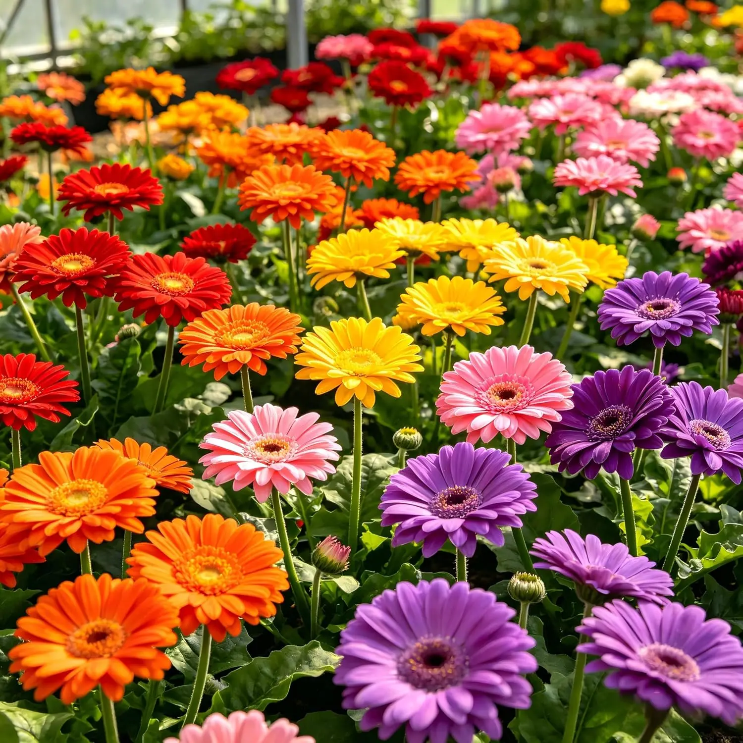 300+ Gerbera Daisy Seeds for Planting, Compact Perennial Colorful Large Flower, Low Maintenance Non-GMO for Home Garden Beds, Containers & Cut Flowers
