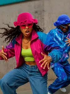 Women's Y2K Style Handmade Crochet Ruffle Edge Knitted Hat, Hollow Knit Bucket Hat, Casual Fitted Design, Perfect for All Occasions