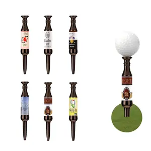 Beer Bottle 6 Pack Golf Tees Virtually Unbreakable Recyclable Plastic 3-1/4" Tall Novelty Gift for Golfers Fun Bachelor Party Tees
