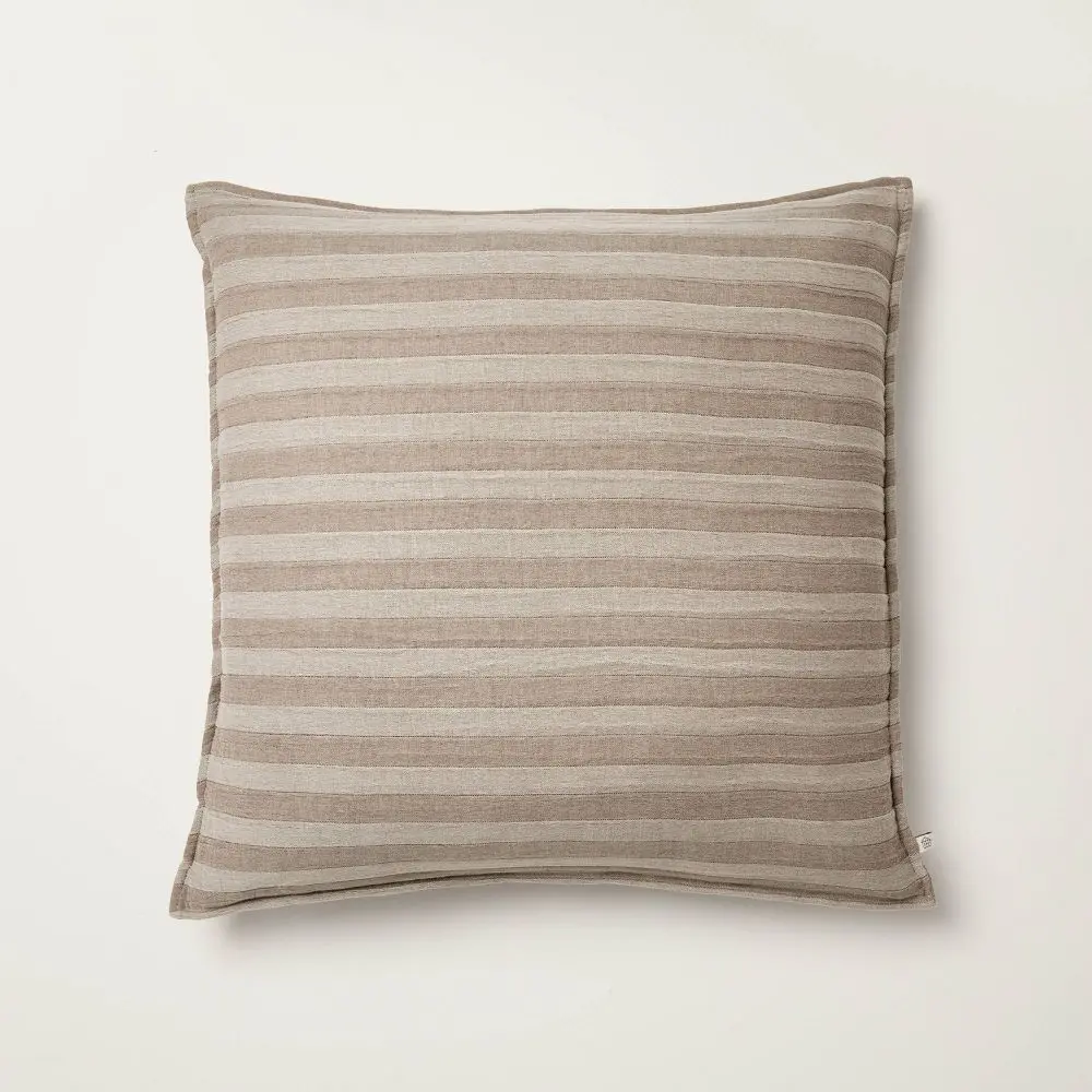 Tonal Stripe Euro Throw Pillow - Hearth & Hand with Magnolia