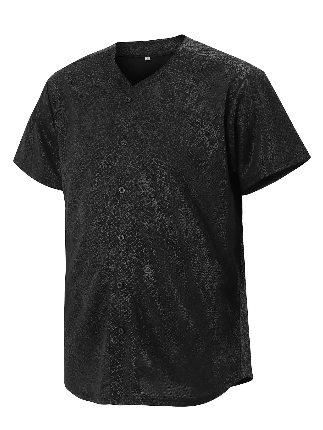 Plus Size Snake Skin Baseball Jerseys Embroidered Jersey for Men Women Adult Hip Hop Hipster Button Down Shirts Sports Tops Sports Uniforms Outfits