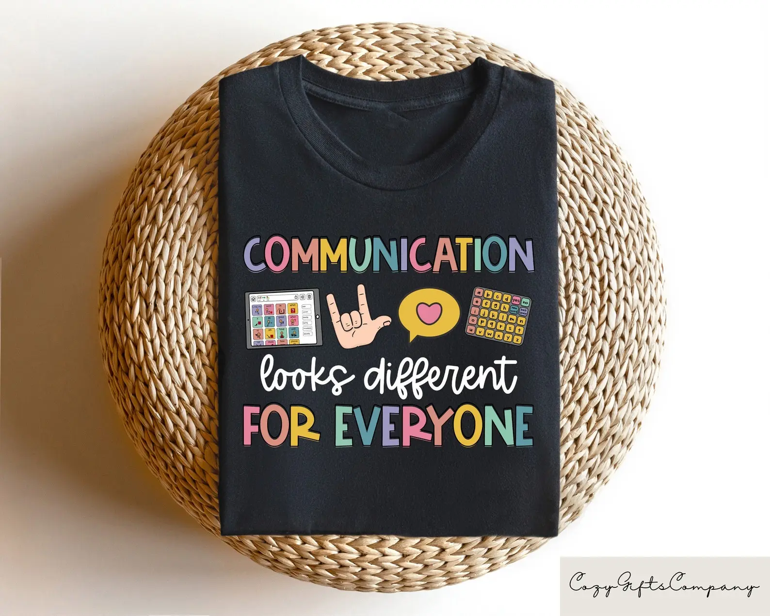 Communication Looks Different For Everyone Shirt, Speech Therapy Shirt, Speech Pathologist Sweatshirt, Slp Hoodie, Special Education Gift