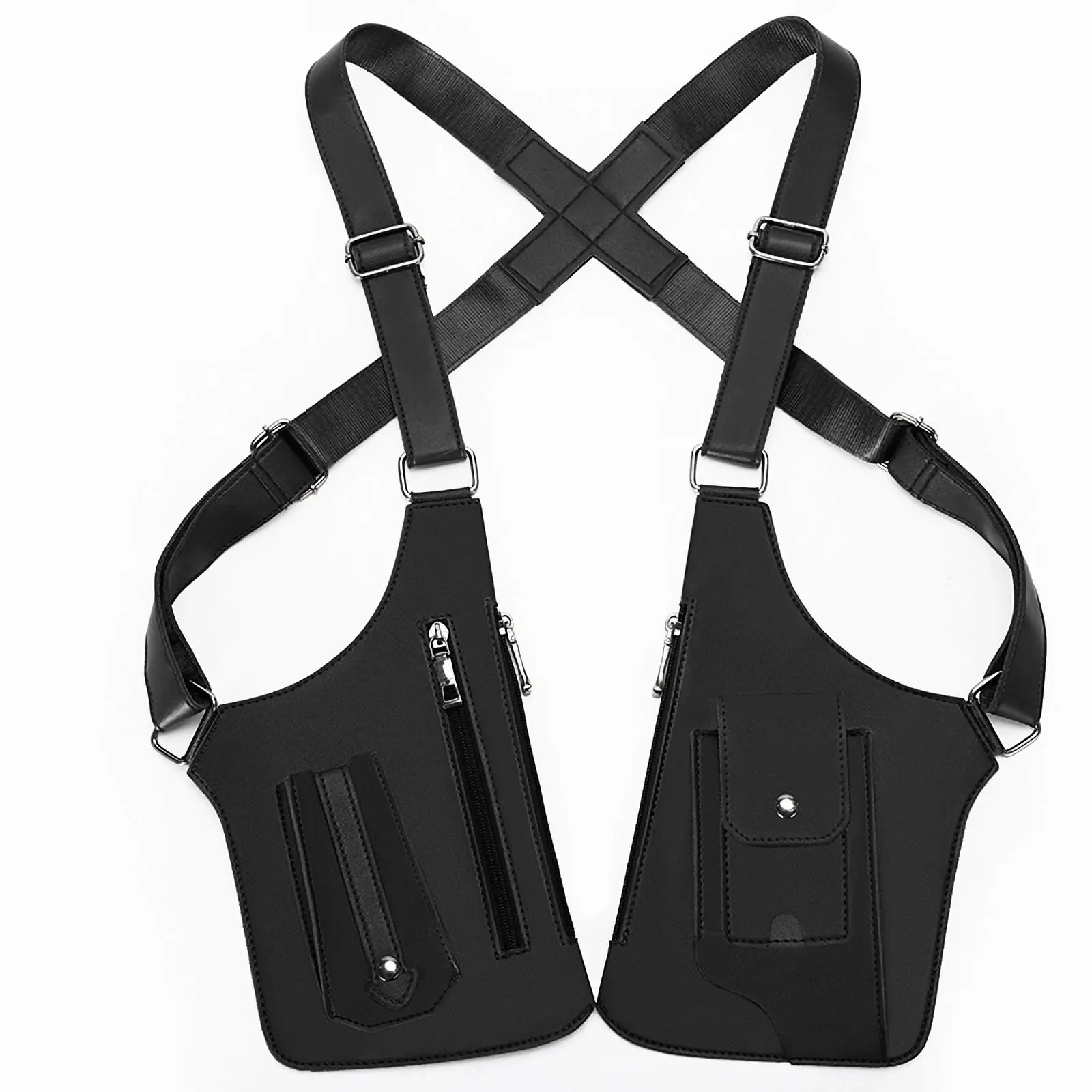 Unisex Dual-Shoulder Anti-Theft Underarm Bag with Hidden Strap and Phone Holster Pocket for Sports & Outdoor Gym Use, Anti Theft Bags